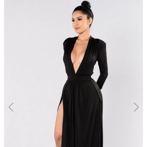 Fashion Nova, Black, XS, Maxi Dress